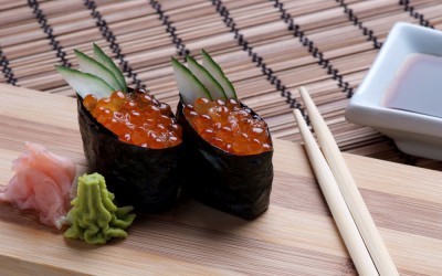 gunkan uova salmone ristorante me geisha salerno