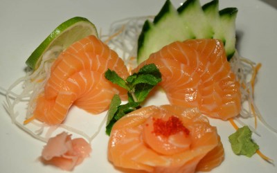 Sashimi salmone Me Geisha sushi & sake bar ristorante giapponese